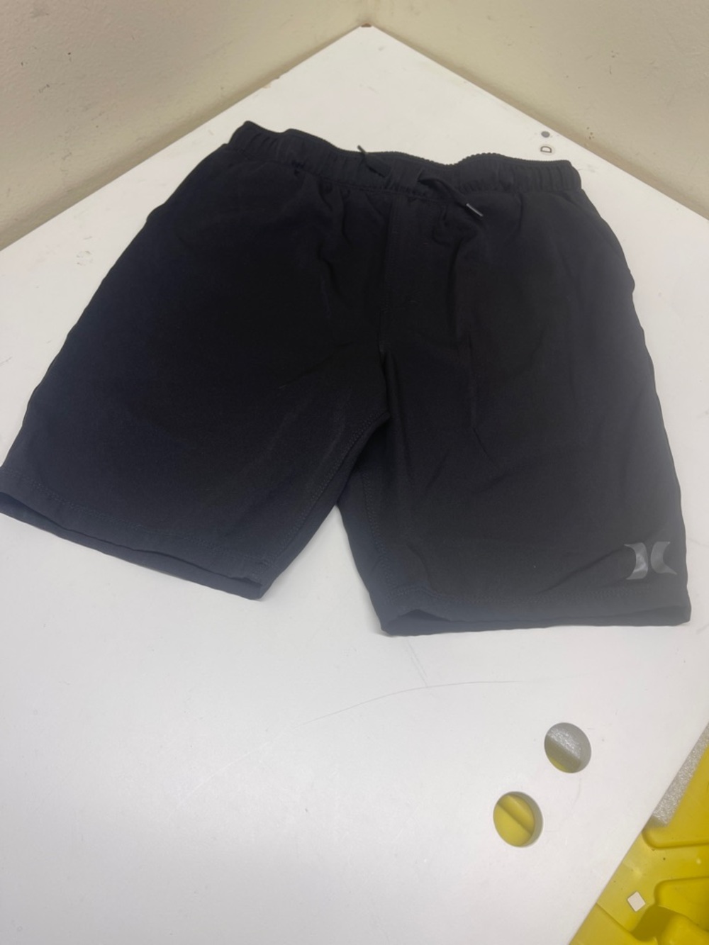Hurley Black Boys' Athletic Drawstring Shorts